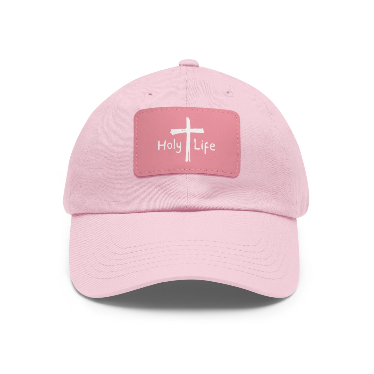 Rustic Dad Hat with Leather Patch - Holy Life Brand