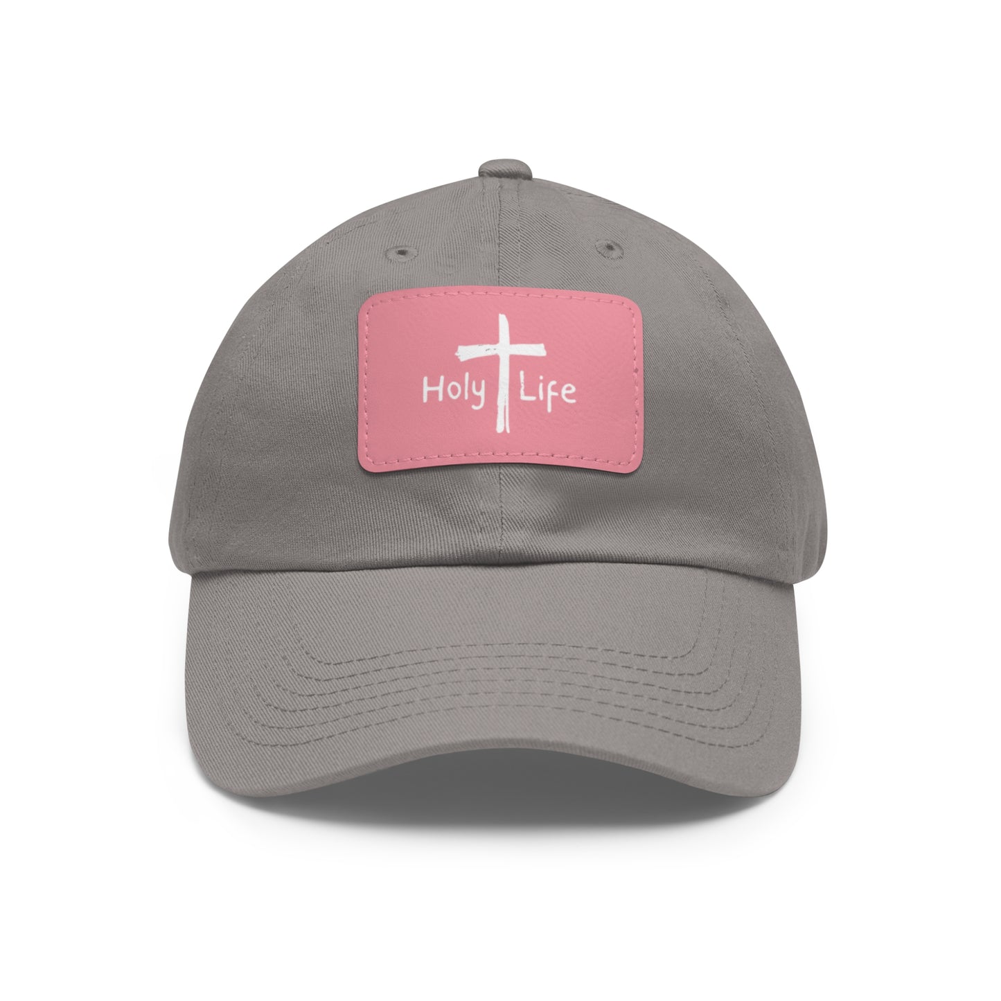 Rustic Dad Hat with Leather Patch - Holy Life Brand