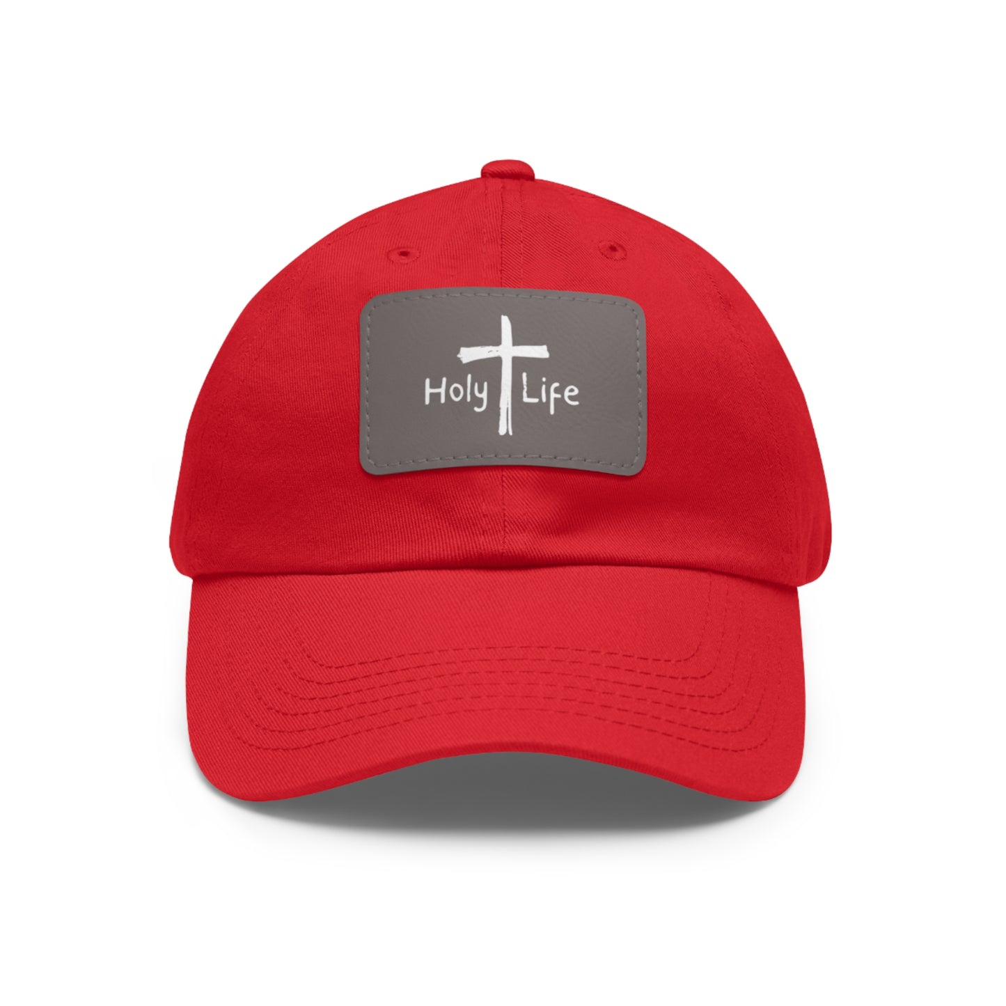 Rustic Dad Hat with Leather Patch - Holy Life Brand