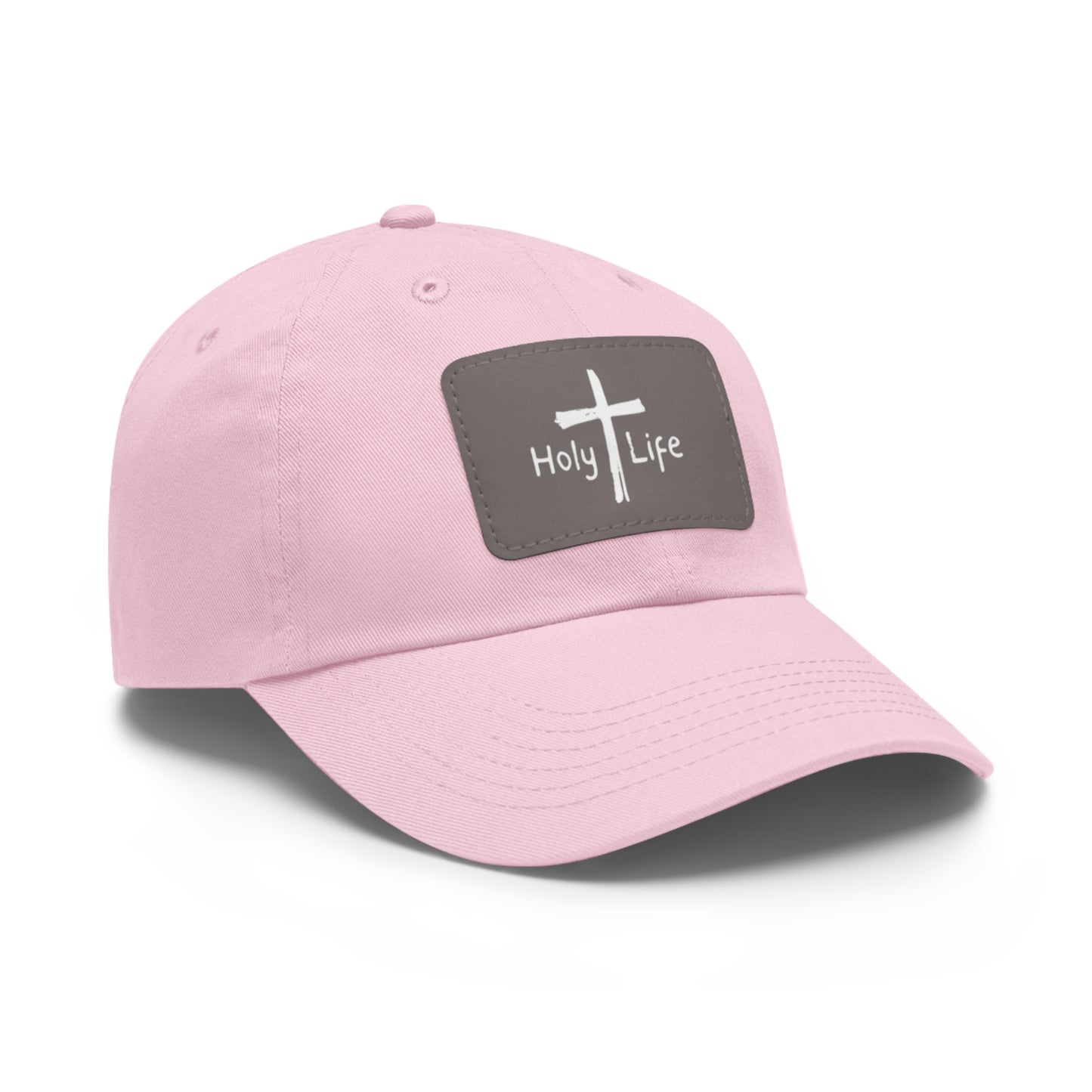 Rustic Dad Hat with Leather Patch - Holy Life Brand