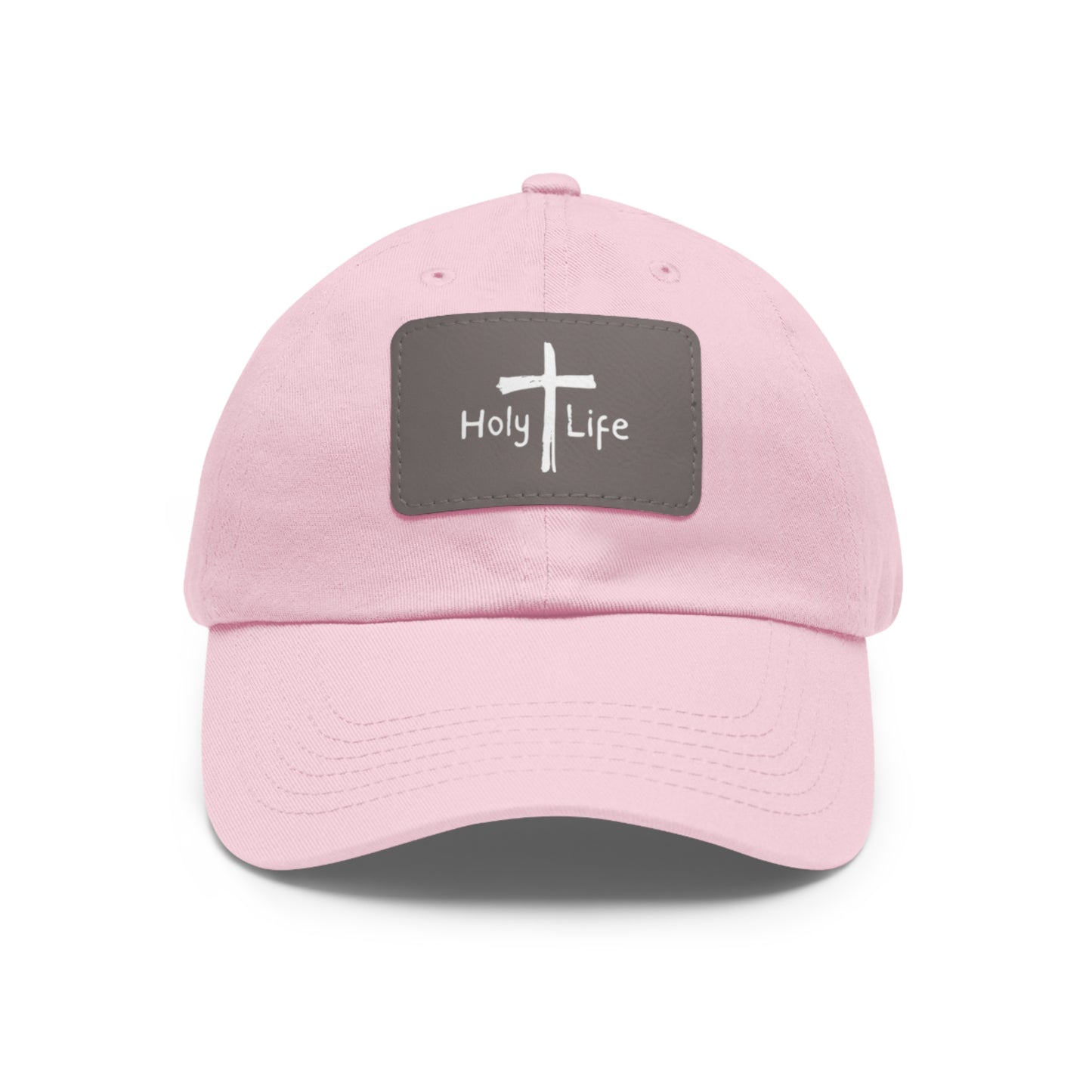 Rustic Dad Hat with Leather Patch - Holy Life Brand
