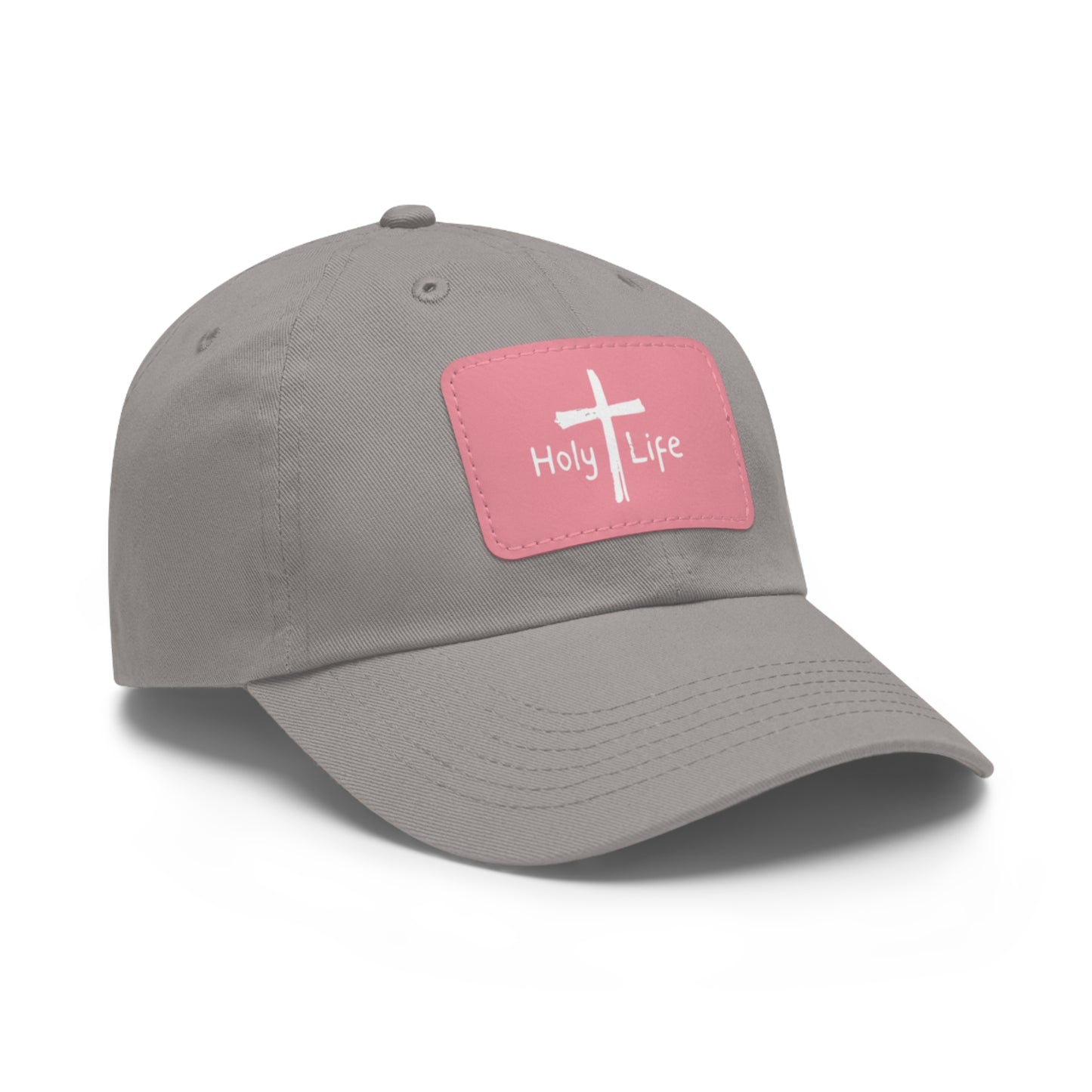 Rustic Dad Hat with Leather Patch - Holy Life Brand