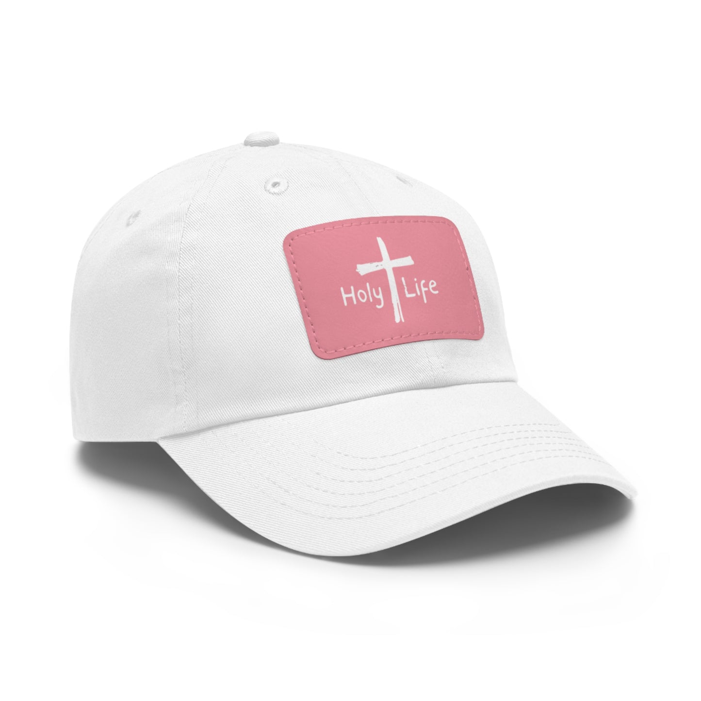 Rustic Dad Hat with Leather Patch - Holy Life Brand