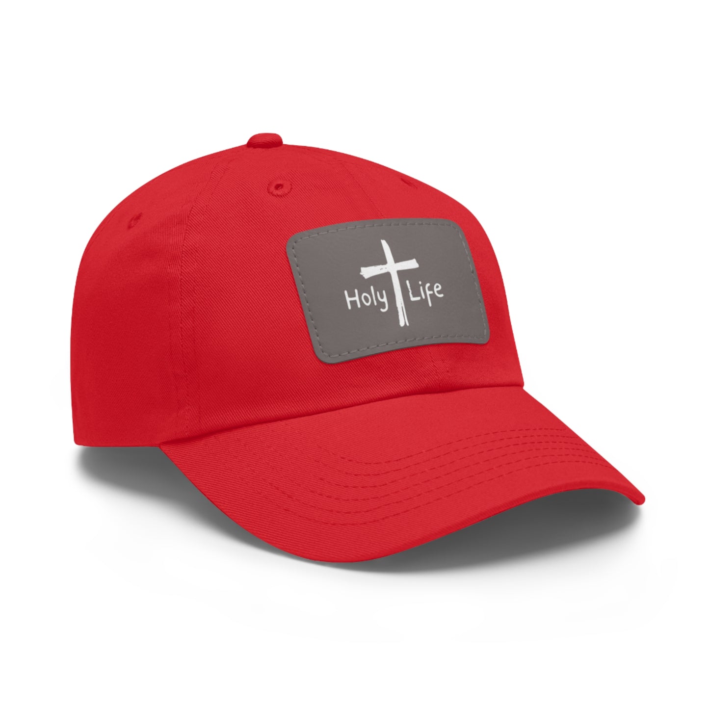 Rustic Dad Hat with Leather Patch - Holy Life Brand