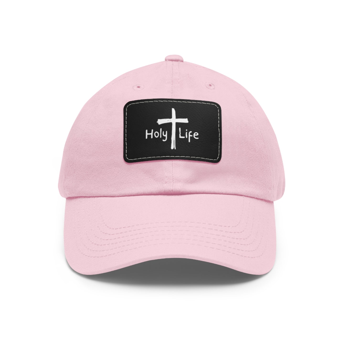 Rustic Dad Hat with Leather Patch - Holy Life Brand