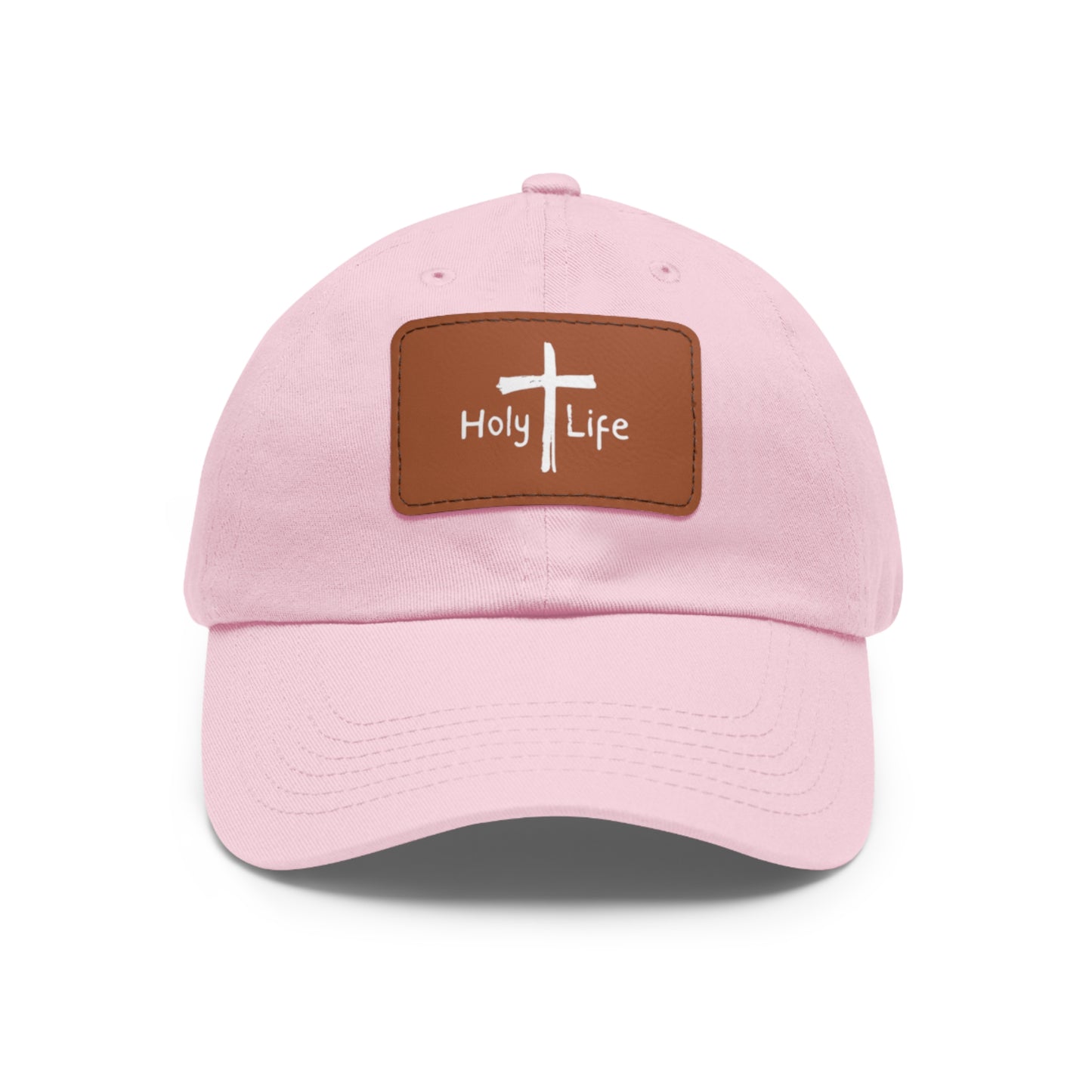 Rustic Dad Hat with Leather Patch - Holy Life Brand