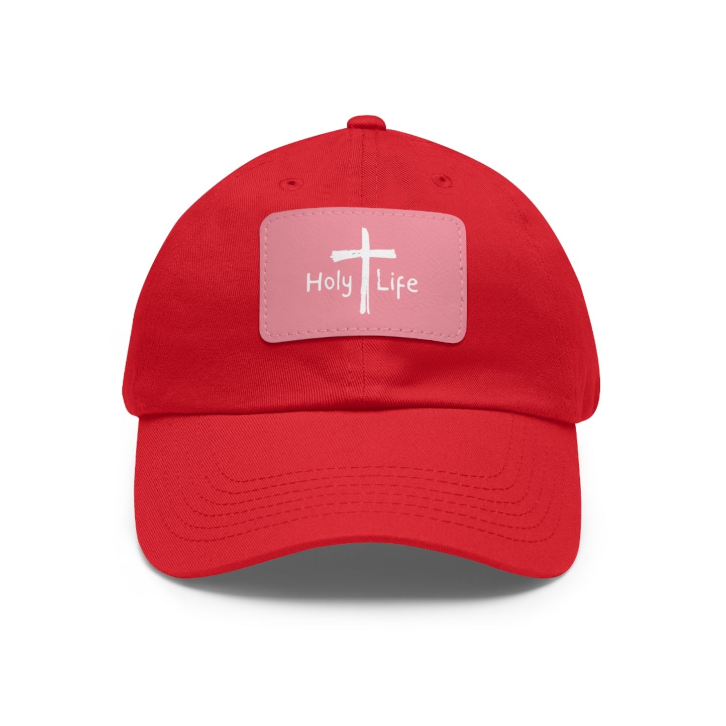 Rustic Dad Hat with Leather Patch - Holy Life Brand