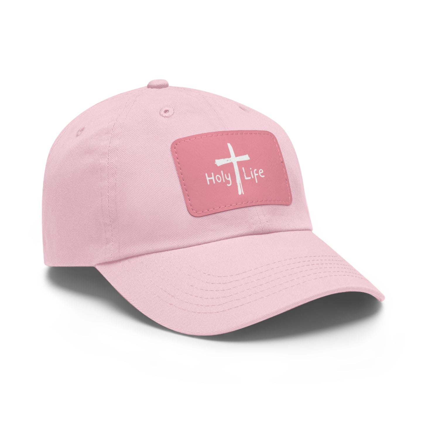 Rustic Dad Hat with Leather Patch - Holy Life Brand