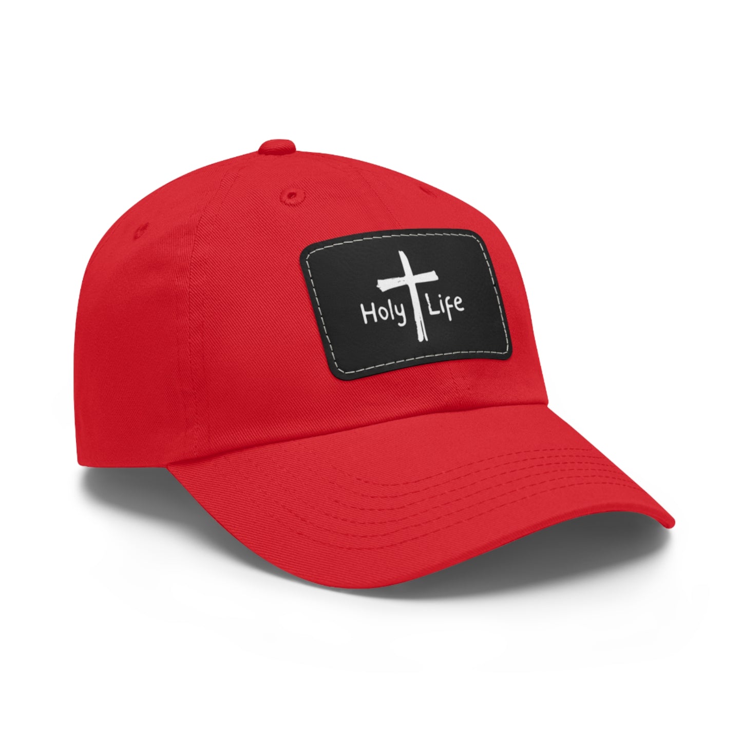 Rustic Dad Hat with Leather Patch - Holy Life Brand