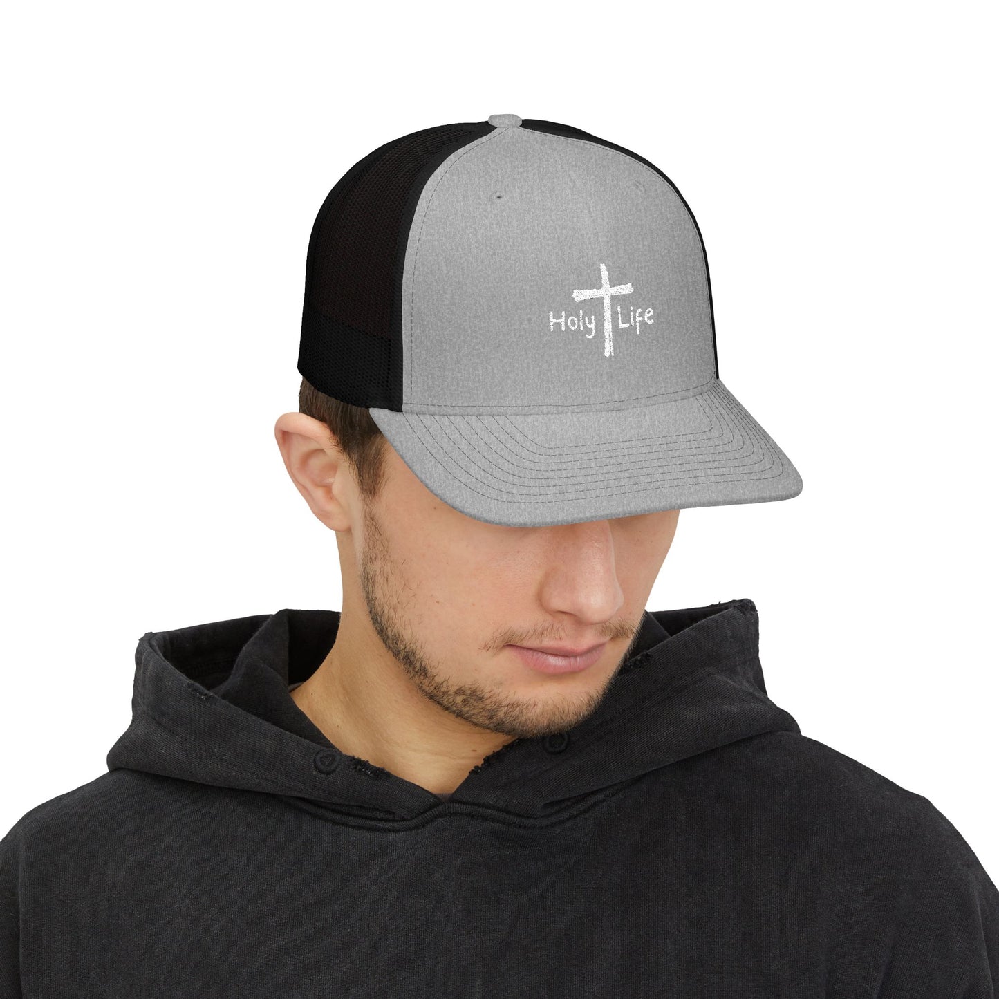 Holy Life Snapback Trucker Cap (Embroidered) - Holy Life Brand