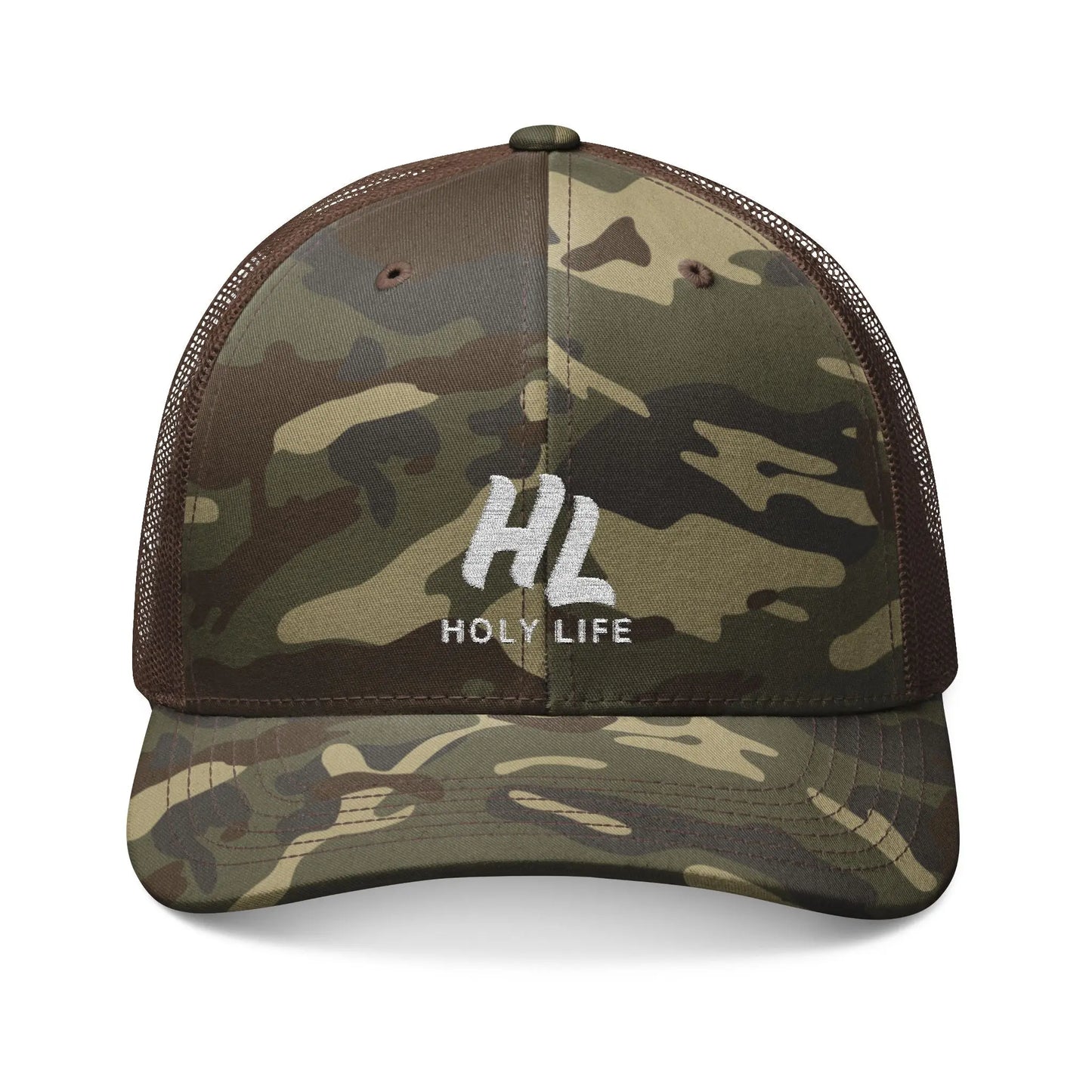 Camouflage Embroidered Trucker Hat (Embroidered) - Holy Life Brand
