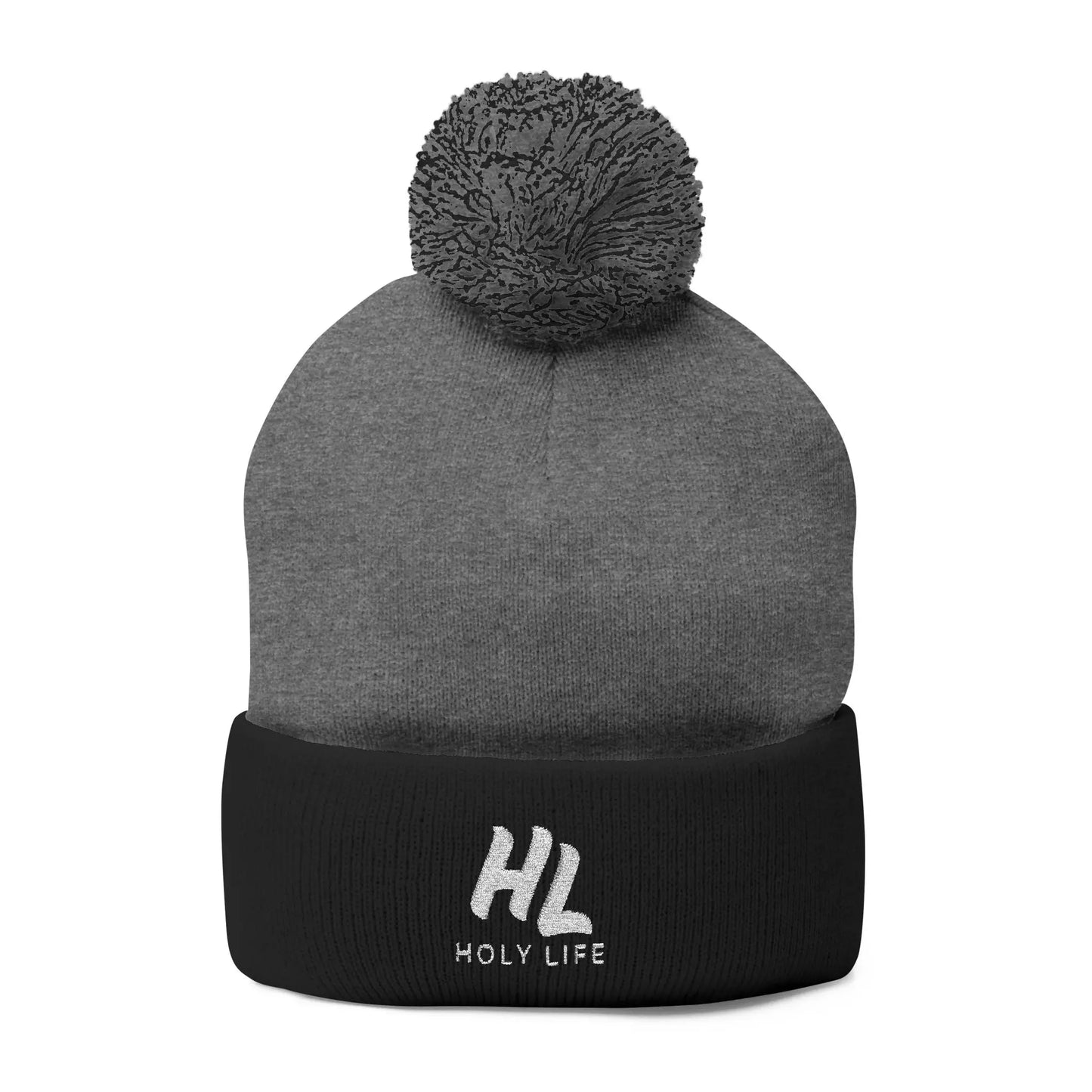 Cozy Pom - Knit Beanie (Embroidered) - Holy Life Brand