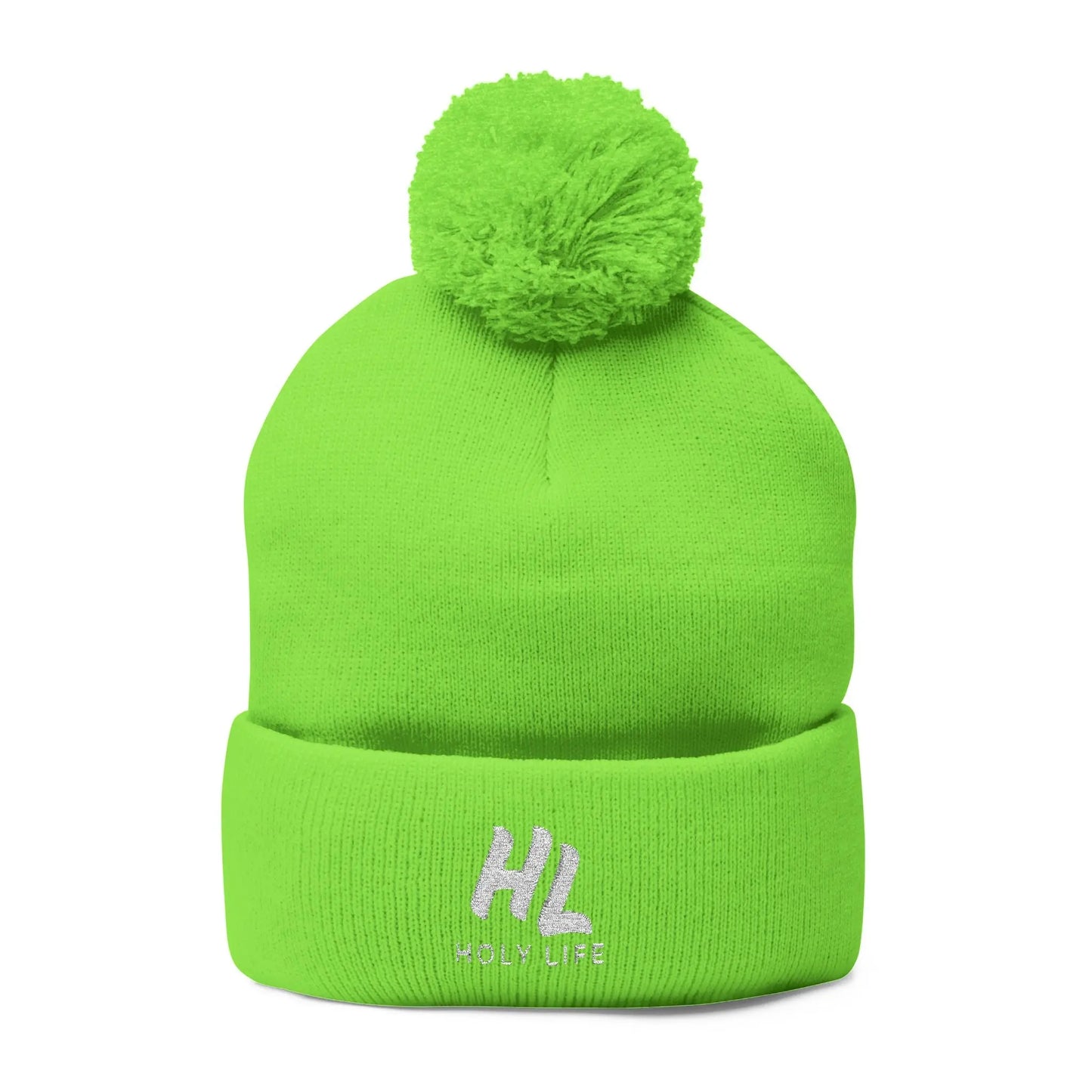 Cozy Pom - Knit Beanie (Embroidered) - Holy Life Brand