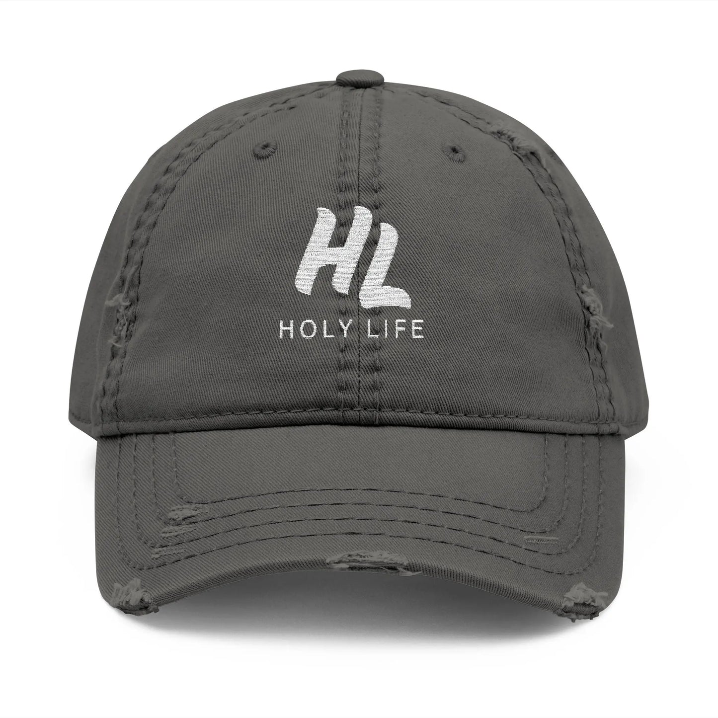 Distressed Style Cotton Cap (Embroidered) - Holy Life Brand