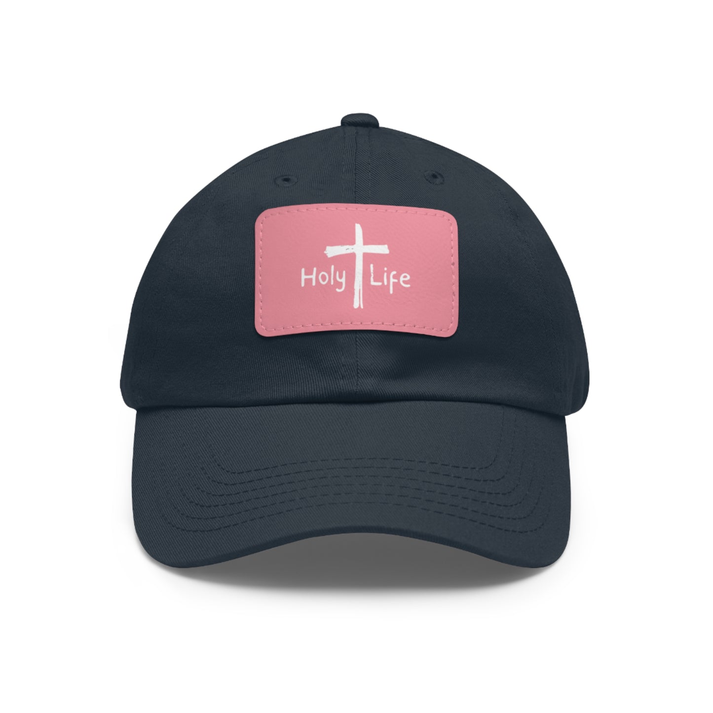Rustic Dad Hat with Leather Patch - Holy Life Brand