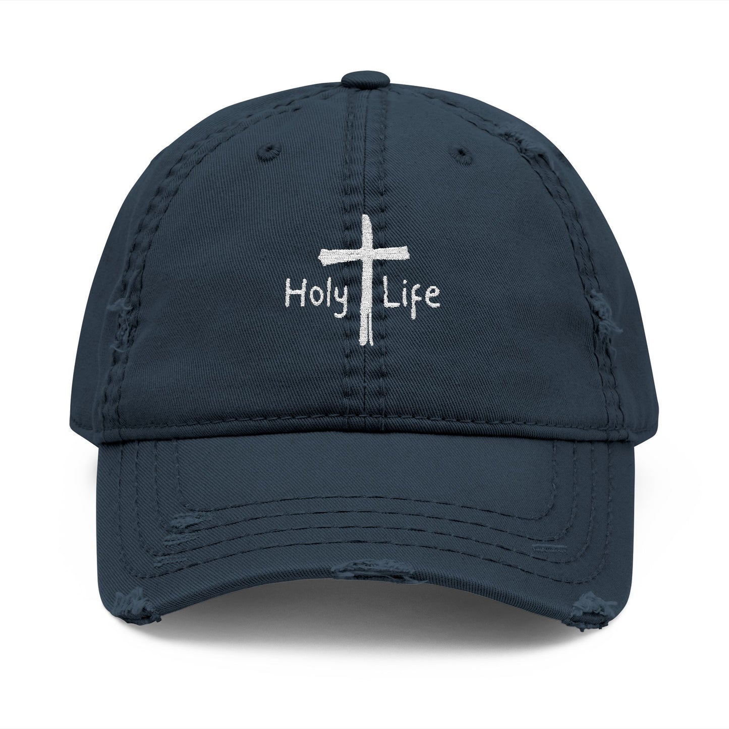 Distressed Dad Hat (Embroidered) - Holy Life Brand