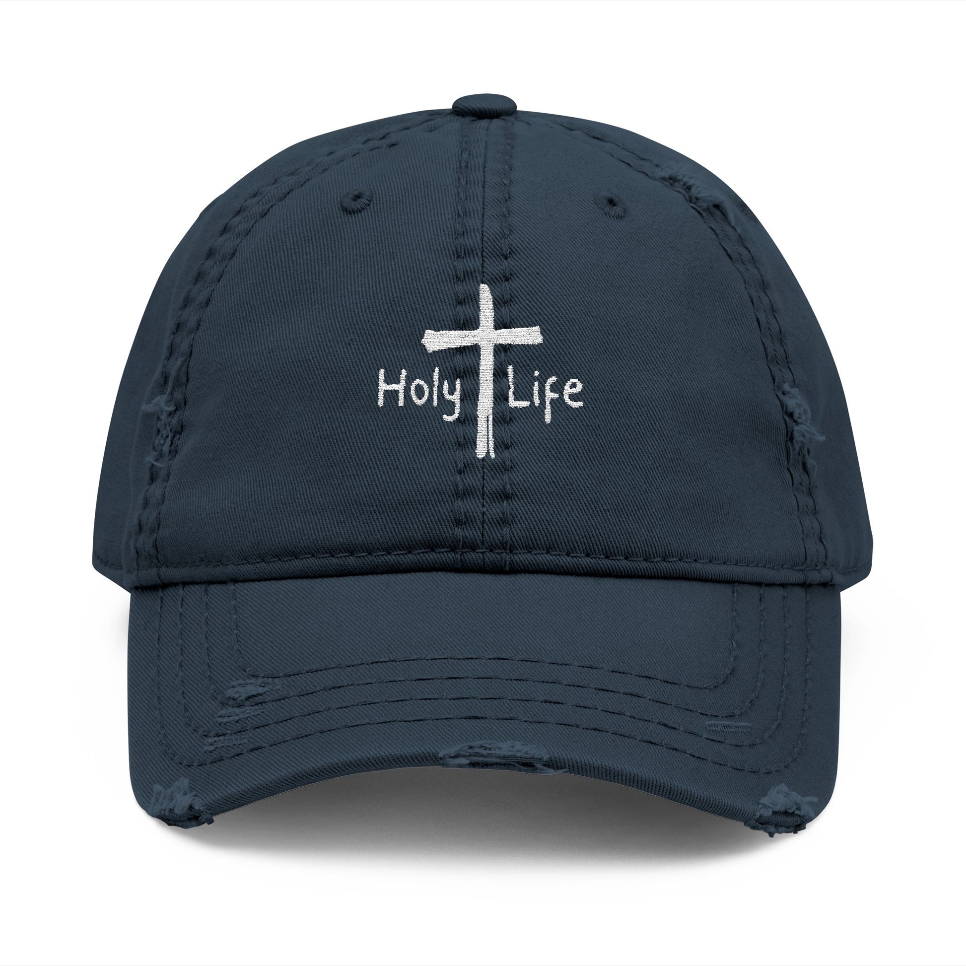Distressed Dad Hat (Embroidered) - Holy Life Brand
