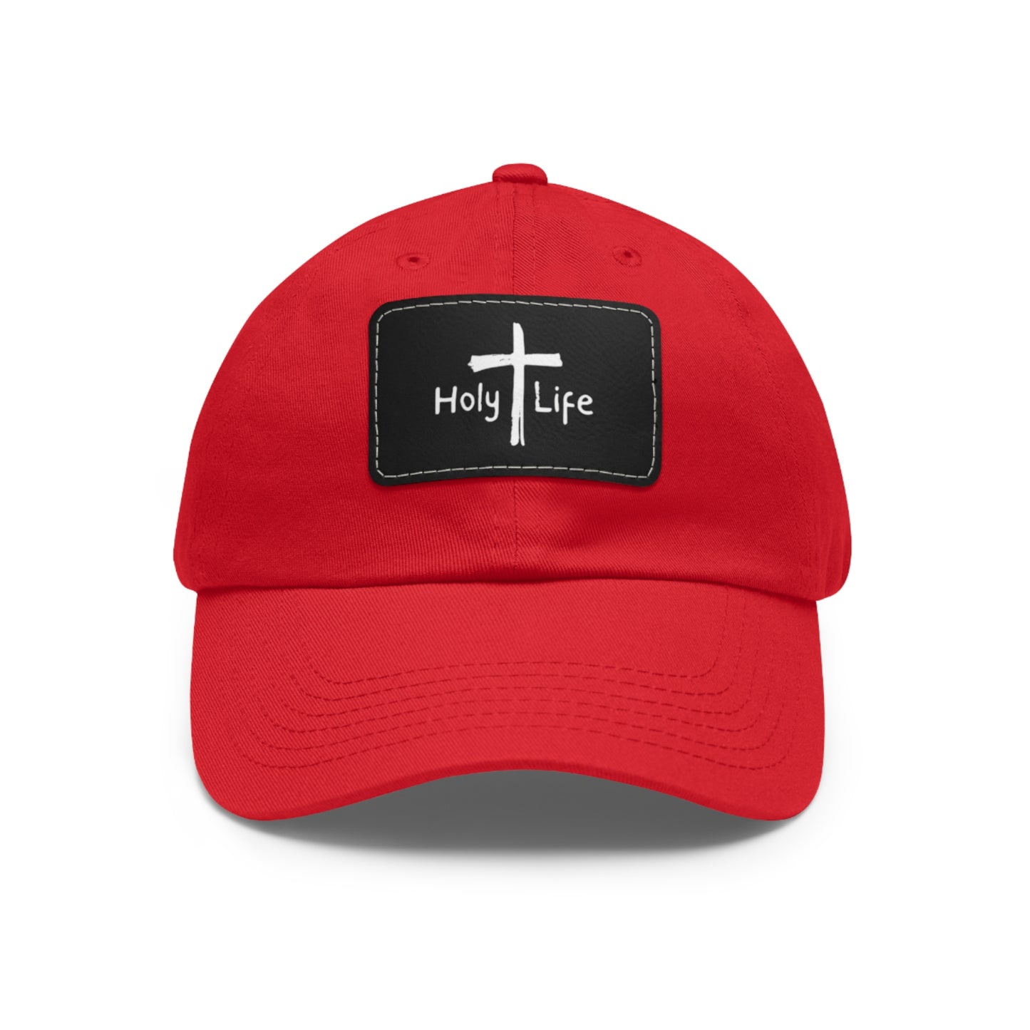 Rustic Dad Hat with Leather Patch - Holy Life Brand