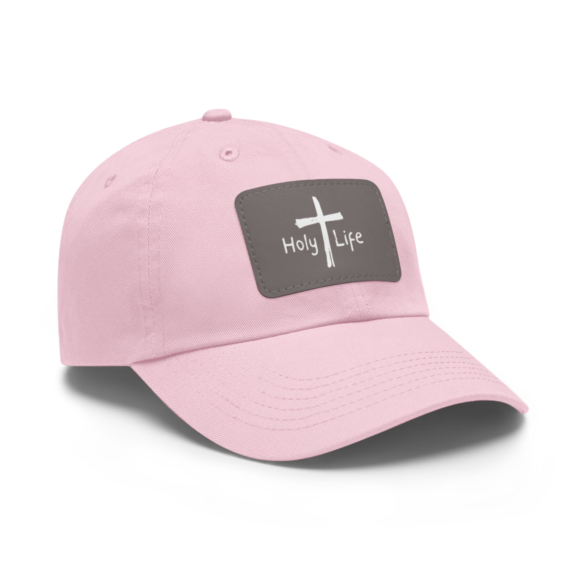 Rustic Dad Hat with Leather Patch - Holy Life Brand