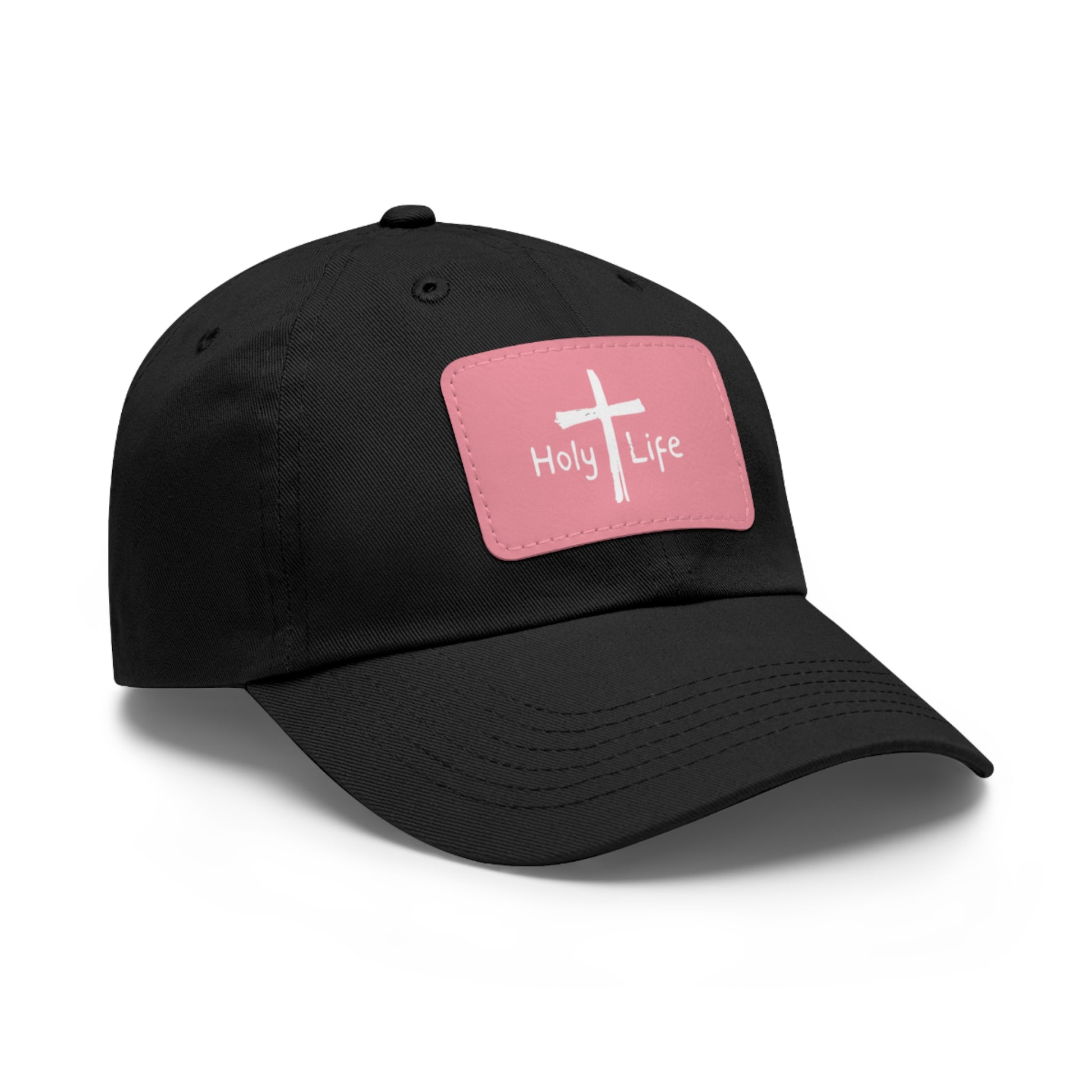 Rustic Dad Hat with Leather Patch - Holy Life Brand