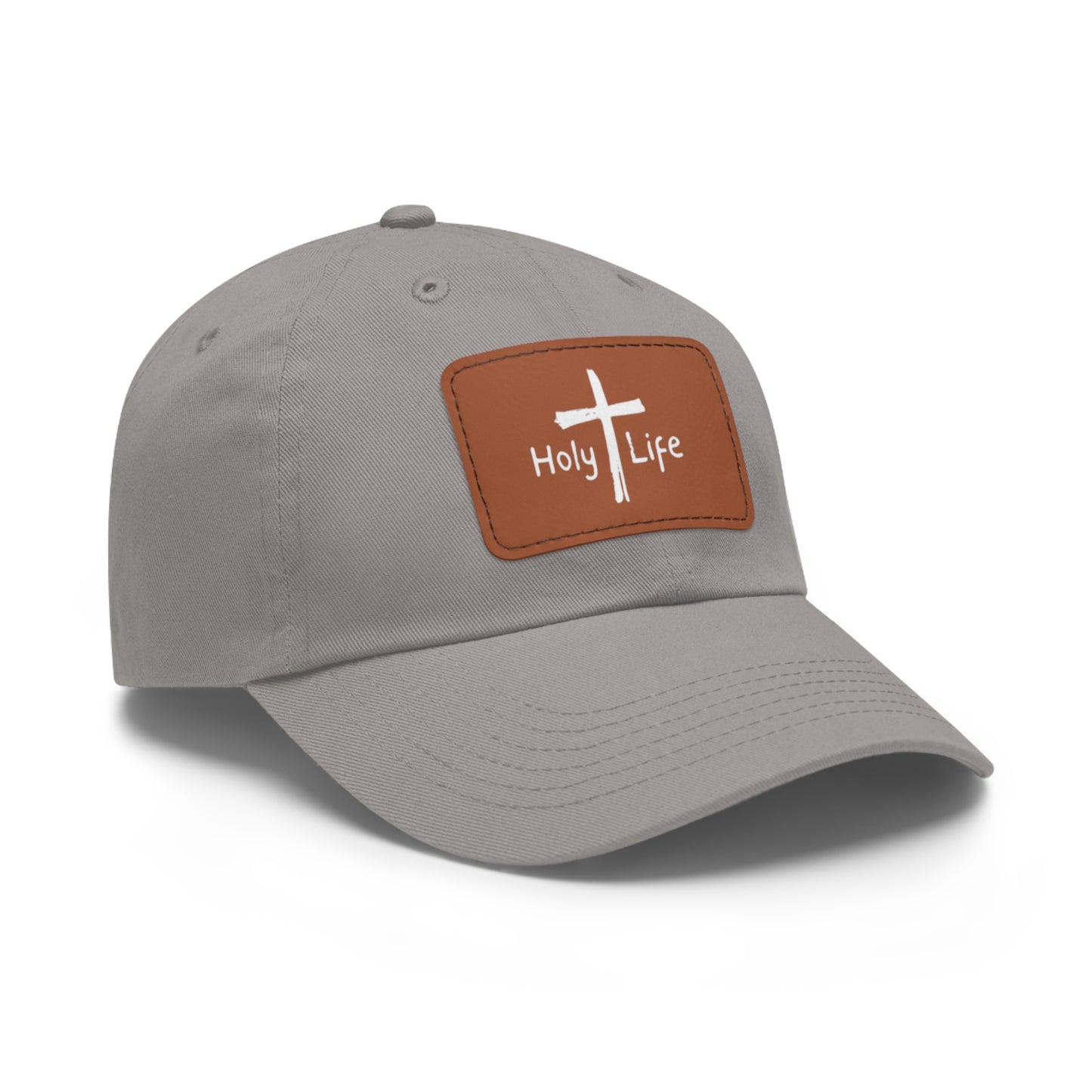 Rustic Dad Hat with Leather Patch - Holy Life Brand