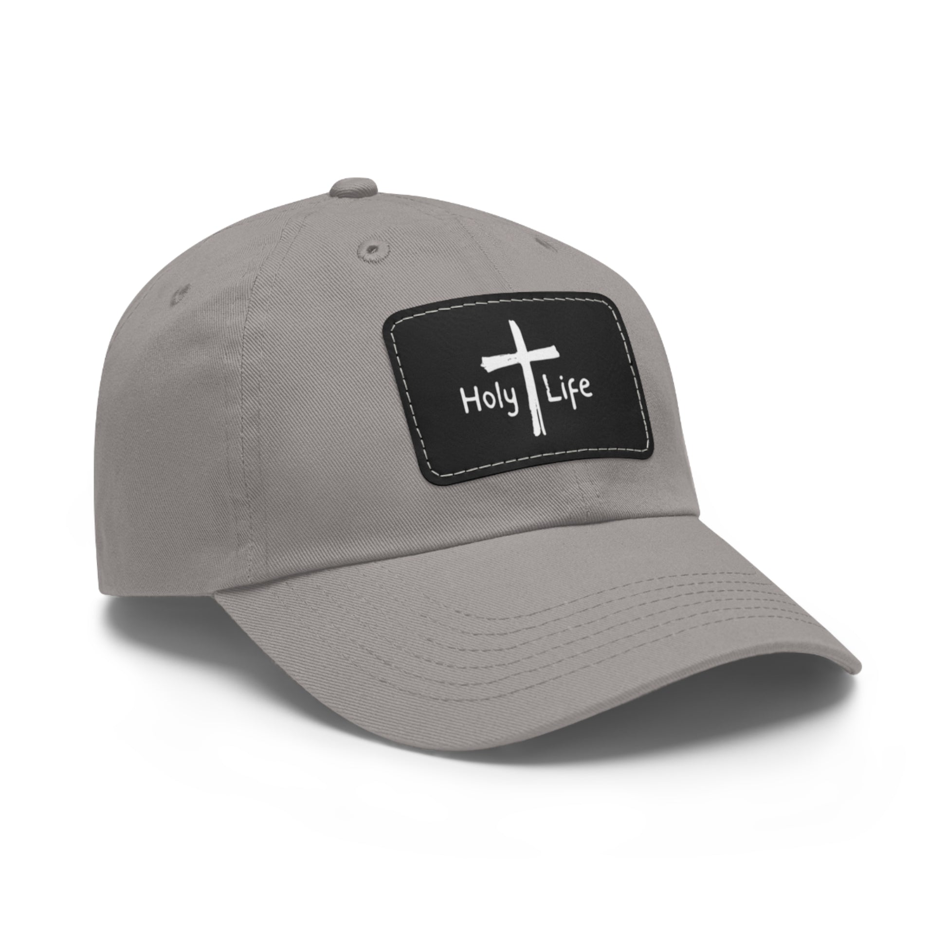 Rustic Dad Hat with Leather Patch - Holy Life Brand