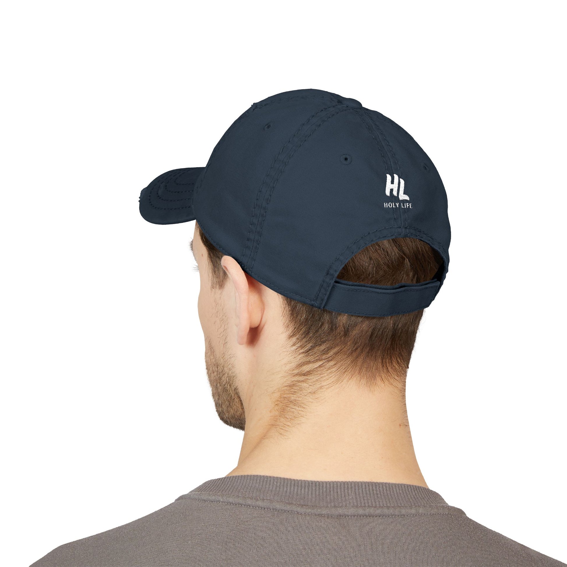 Distressed Dad Hat (Embroidered) - Holy Life Brand