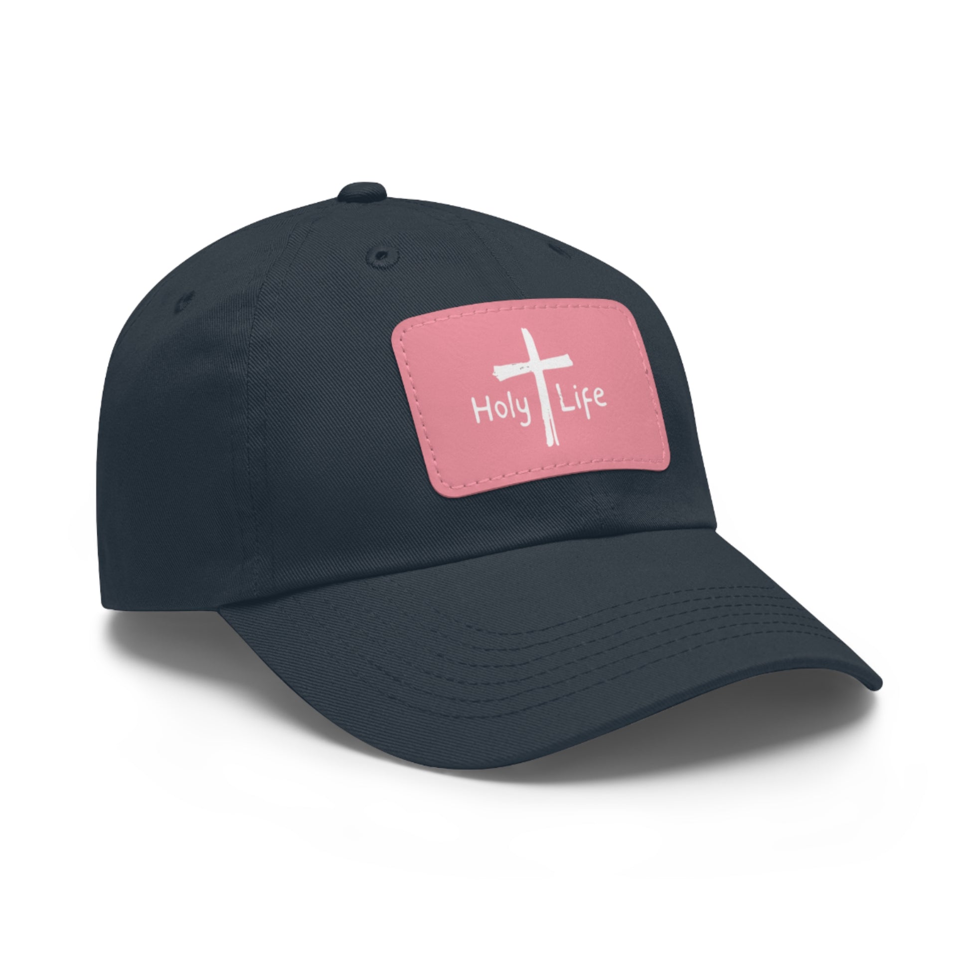 Rustic Dad Hat with Leather Patch - Holy Life Brand