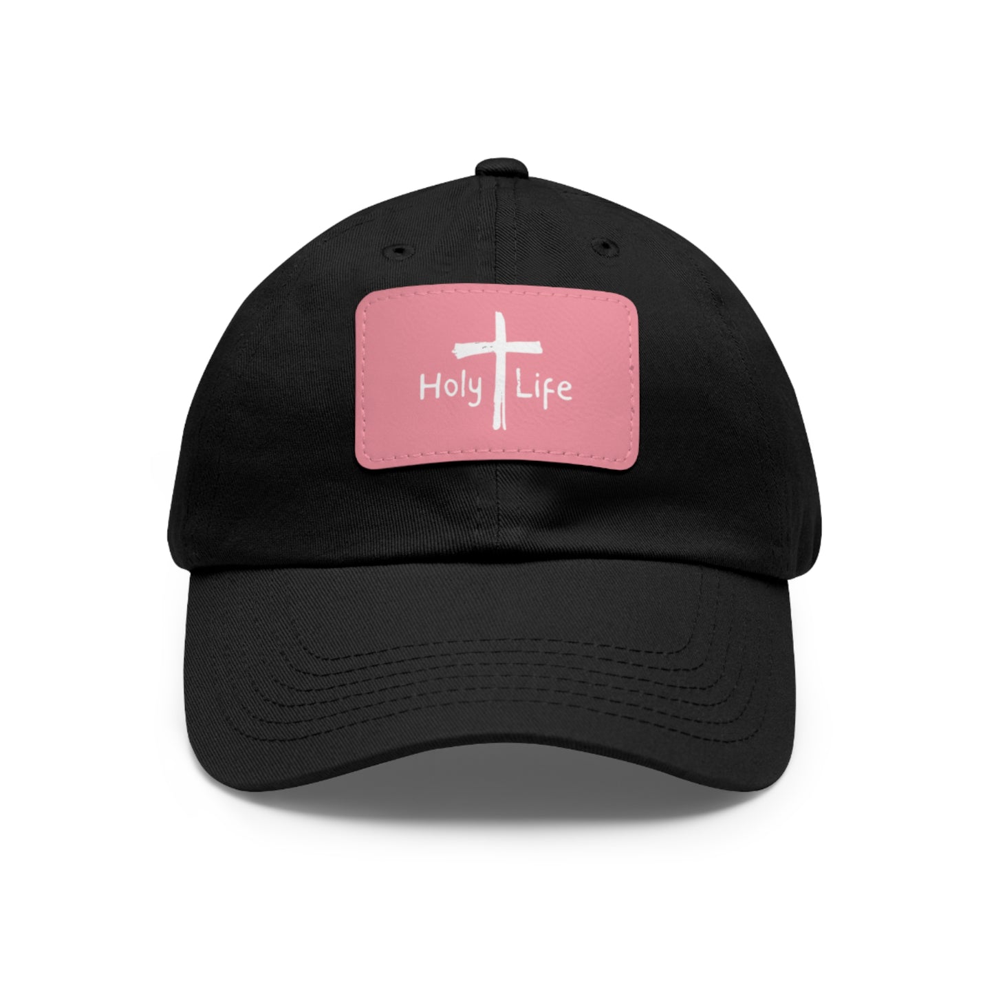 Rustic Dad Hat with Leather Patch - Holy Life Brand
