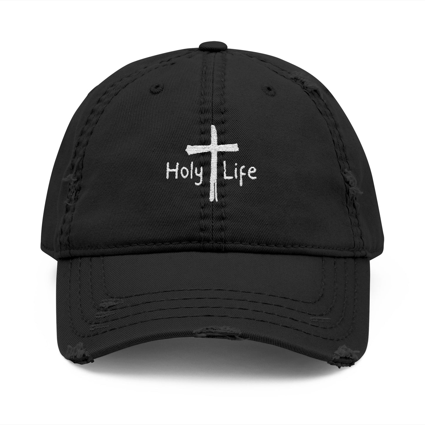 Distressed Dad Hat (Embroidered) - Holy Life Brand