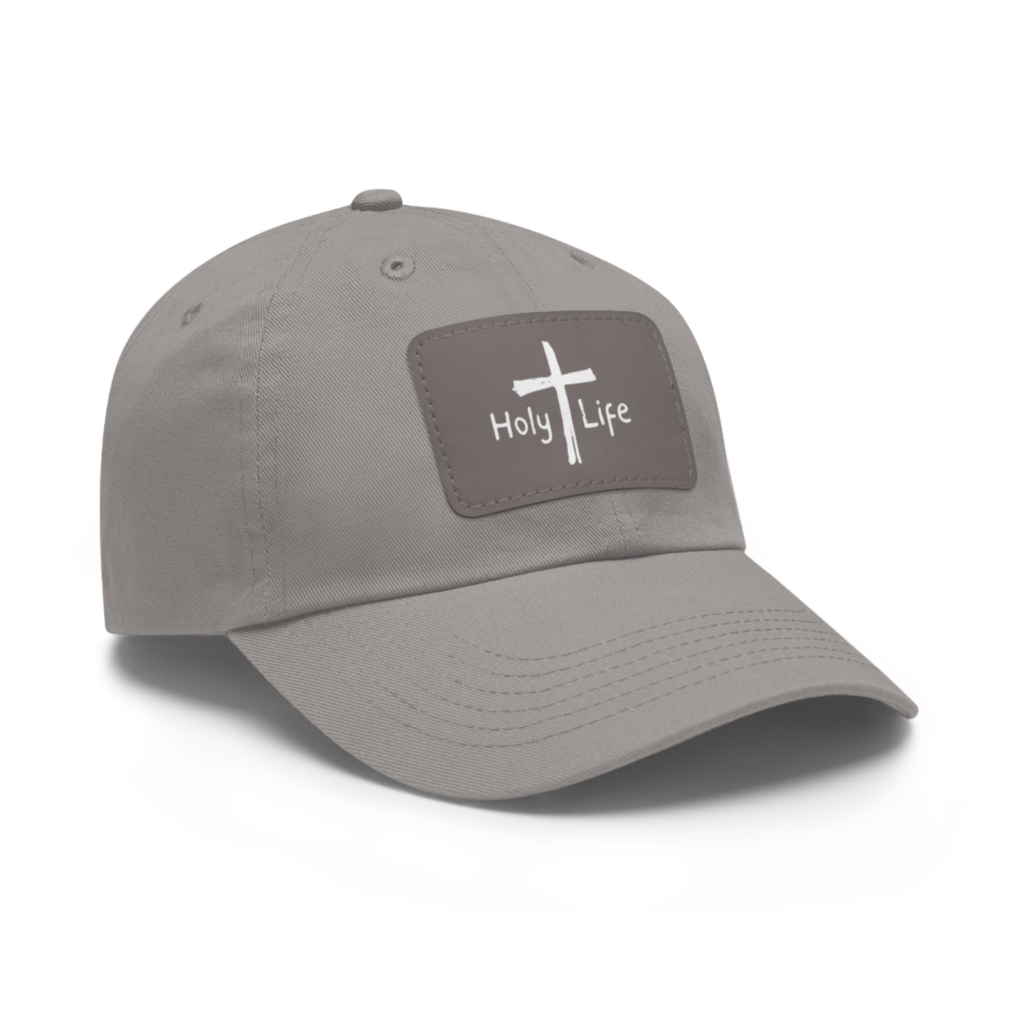 Rustic Dad Hat with Leather Patch - Holy Life Brand