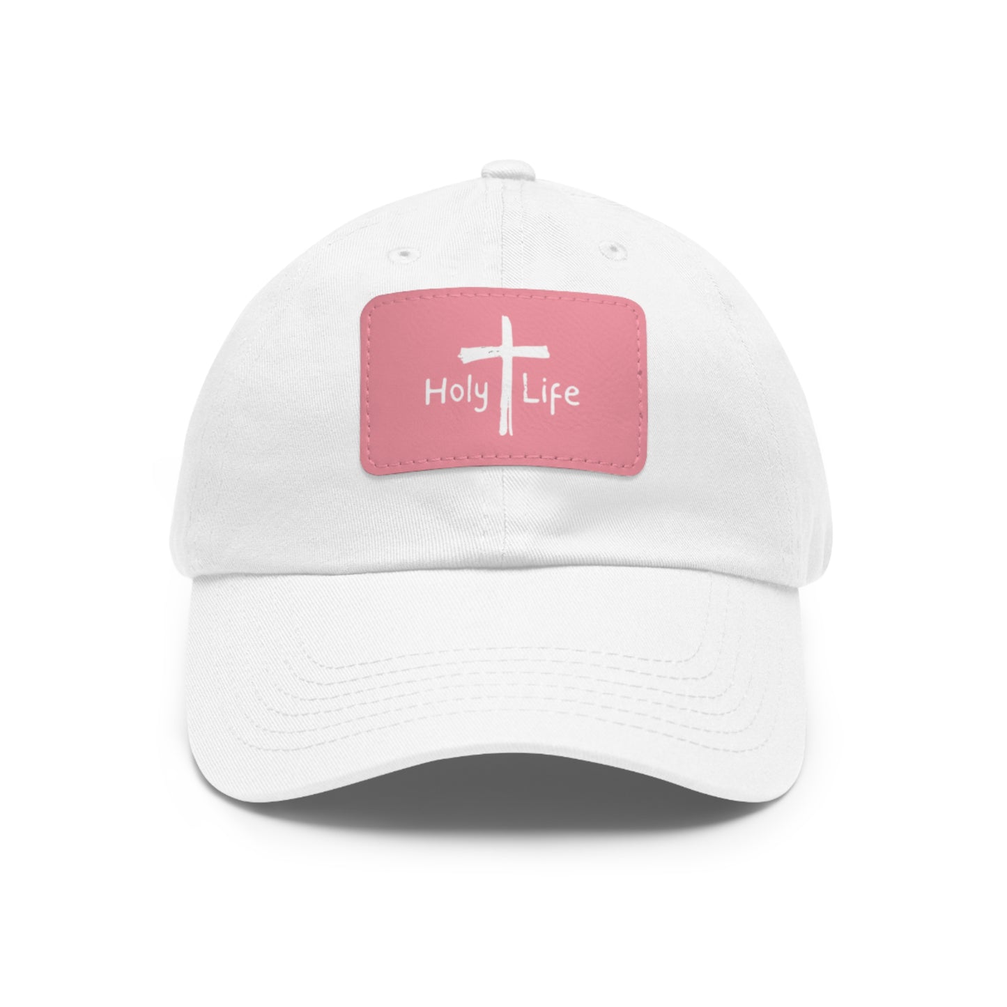 Rustic Dad Hat with Leather Patch - Holy Life Brand