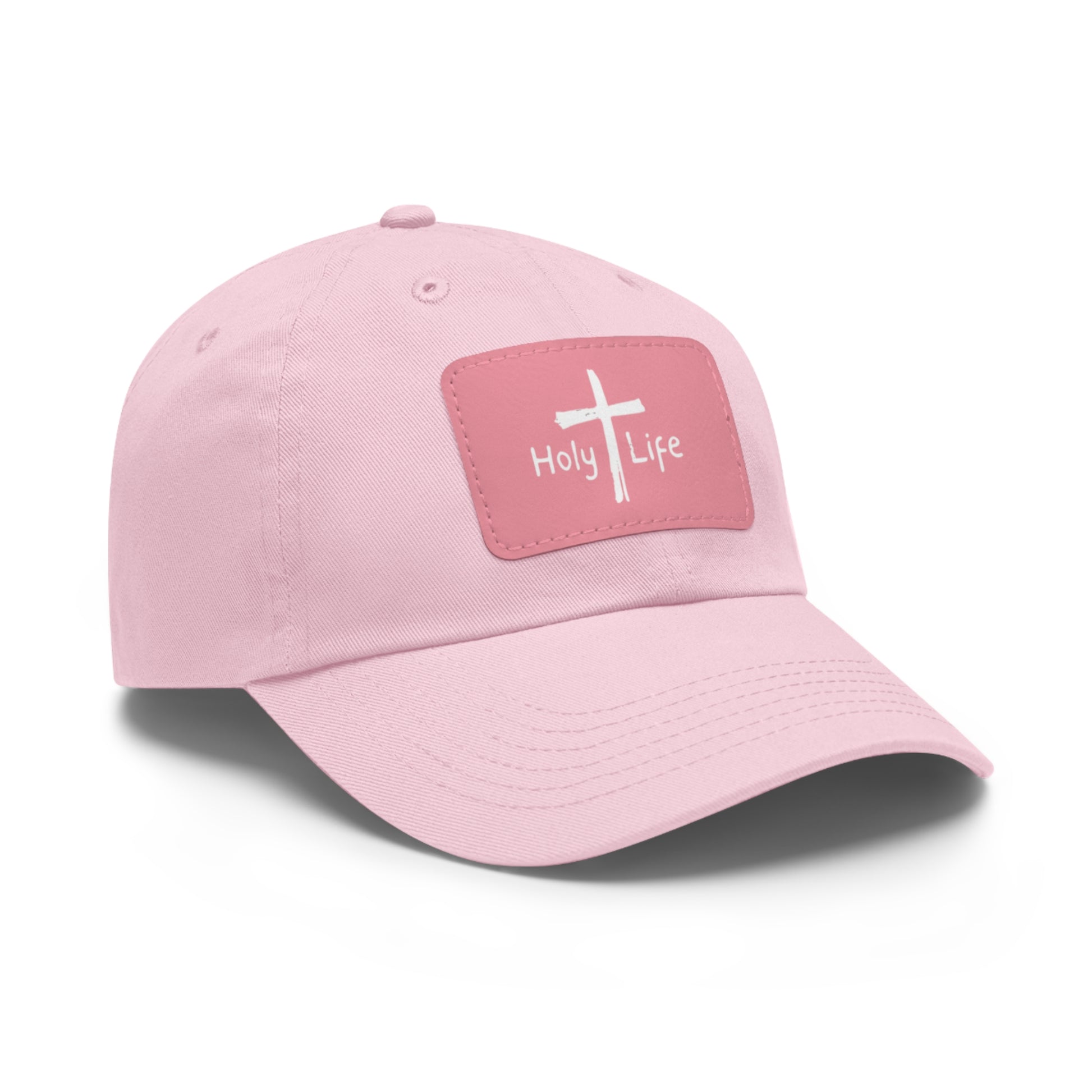 Rustic Dad Hat with Leather Patch - Holy Life Brand