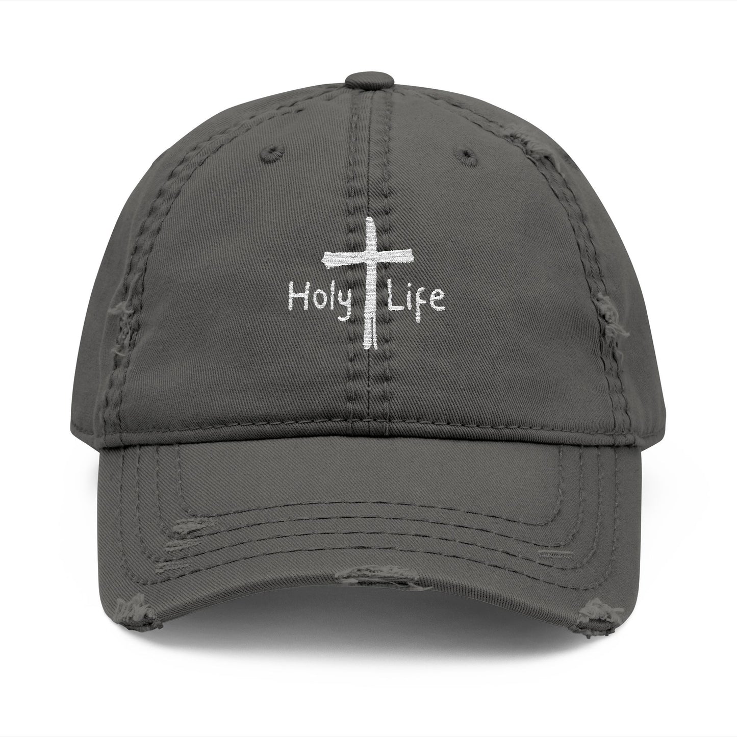 Distressed Dad Hat (Embroidered) - Holy Life Brand