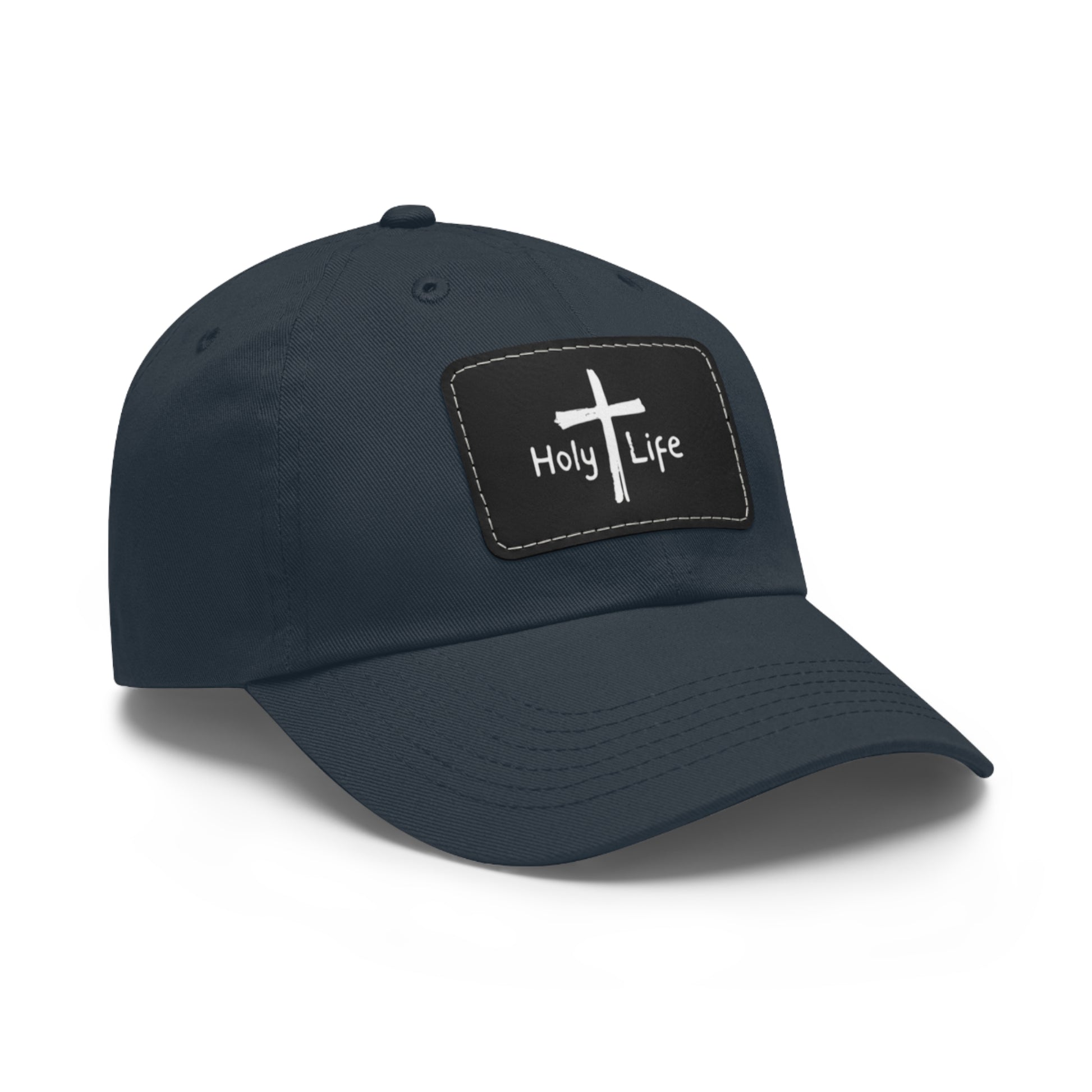 Rustic Dad Hat with Leather Patch - Holy Life Brand