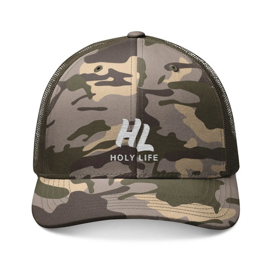 Camouflage Embroidered Trucker Hat (Embroidered) - Holy Life Brand