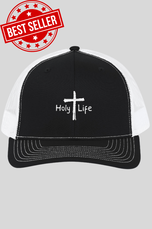 Holy Life Snapback Trucker Cap (Embroidered) - Holy Life Brand